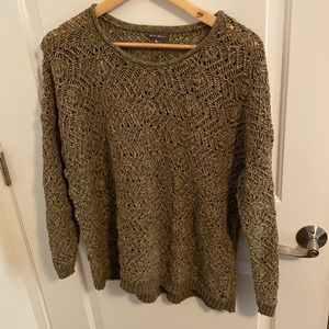 Eddie Bauer Loose Knit Sweater in Green